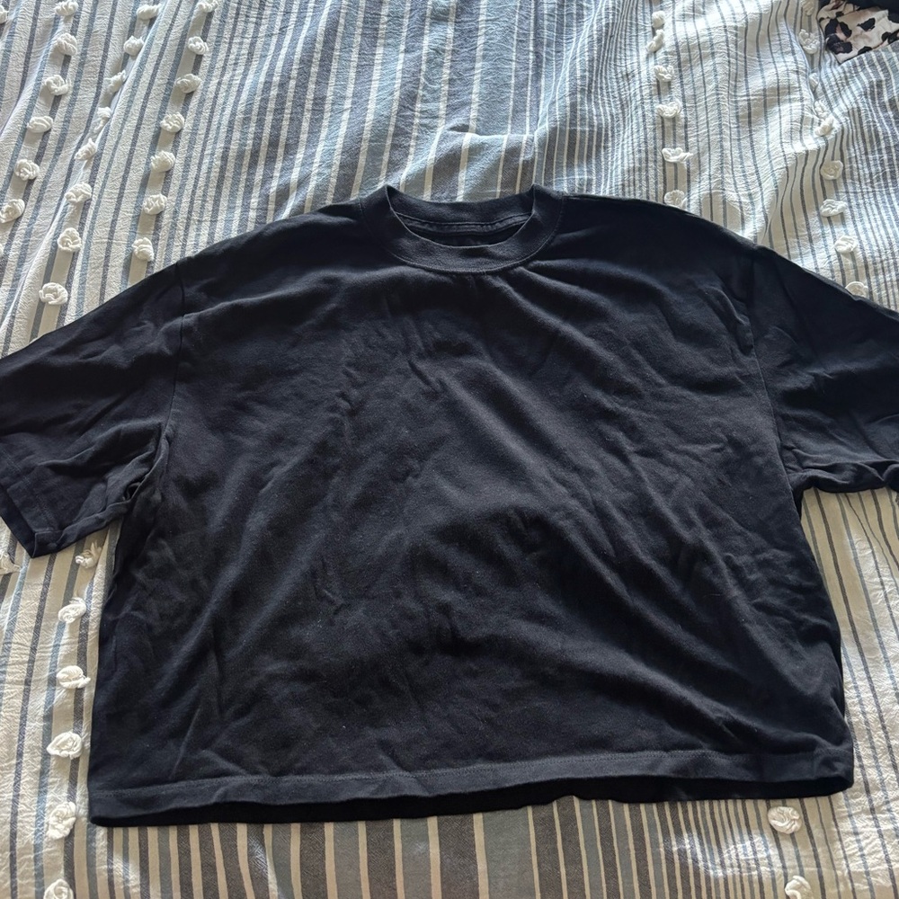 Abercrombie & Fitch Black Crop Top
